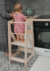 Virtuvės bokštelis, Babylike NT, smėlio spalvos цена и информация | Детские столы и стулья | pigu.lt