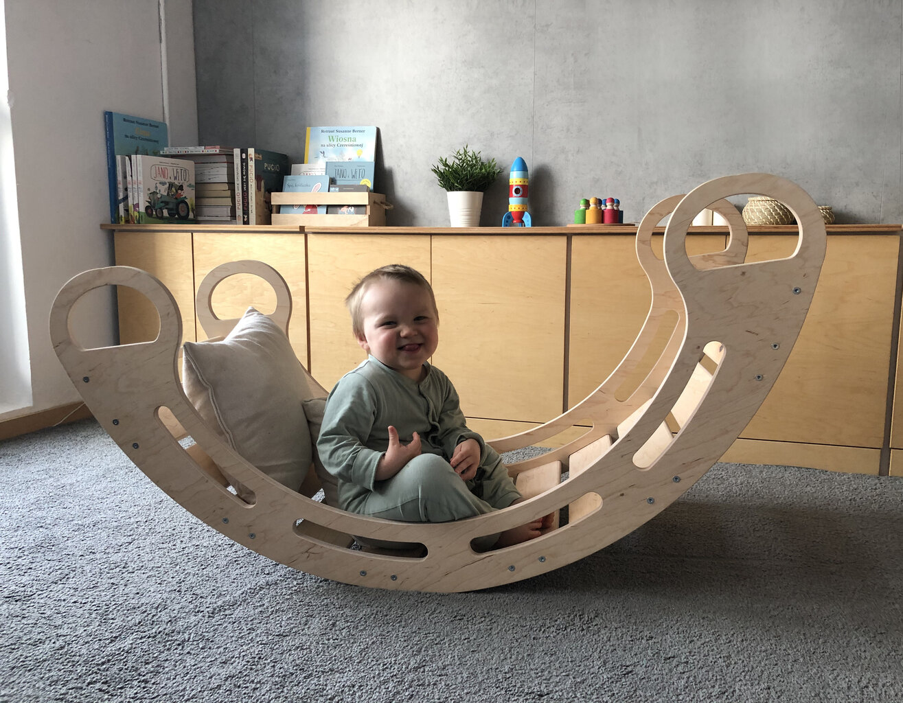 Medinis rokeris Montessori B120, 120 cm цена и информация | Lavinamieji žaislai | pigu.lt