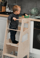 Virtuvės bokštelis Babylike N2R, smėlio spalvos kaina ir informacija | Vaikiškos kėdutės ir staliukai | pigu.lt