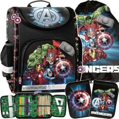 Mokyklinė kuprinė su priedais Paso Iron Man Avengers kaina ir informacija | Kuprinės mokyklai, sportiniai maišeliai | pigu.lt