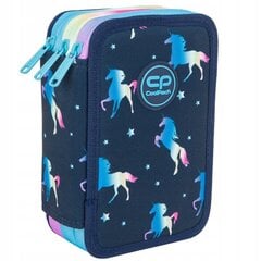 Trijų skyrių penalas su priedais Coolpack Jumper 3 Blue Unicorn F067670 цена и информация | Пеналы | pigu.lt