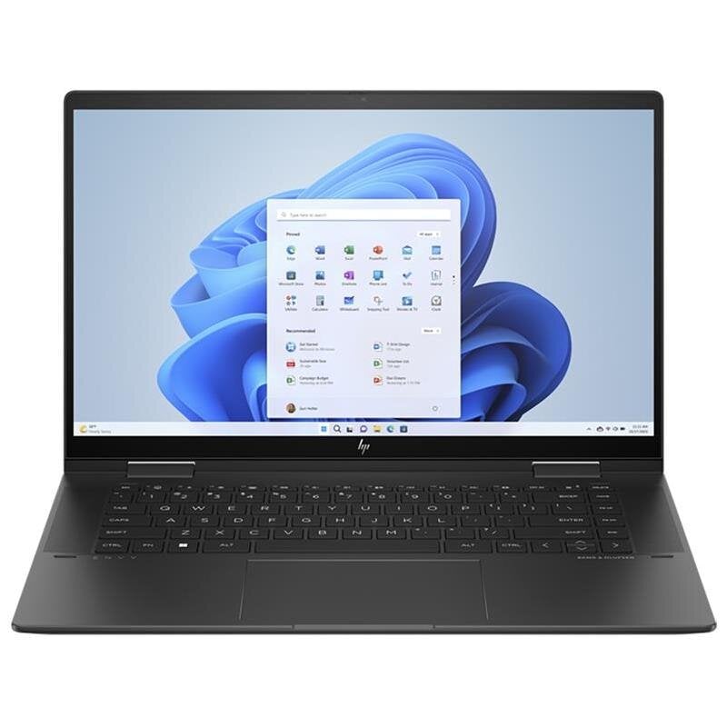 HP Envy x360 2-in-1 Laptop 15-fh0001no, 15.6'', FHD, Ryzen 5, 16 GB, 512 GB, SWE, nightfall black - Notebook kaina ir informacija | Nešiojami kompiuteriai | pigu.lt