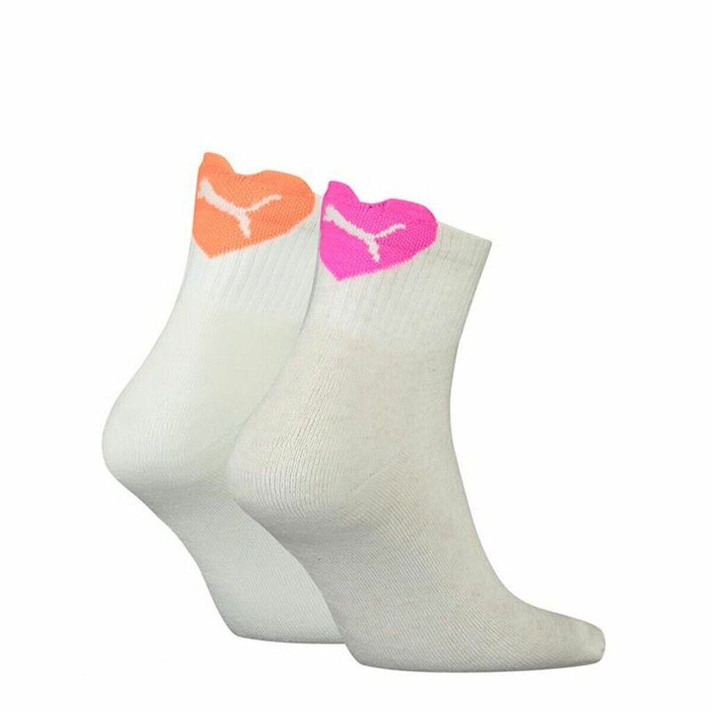 Sportinės kojinės moterims Puma Heart Short, baltos kaina ir informacija | Moteriškos kojinės | pigu.lt