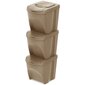 Eco Wood atliekų dėžės, 25 L, 3 vnt. kaina ir informacija | Šiukšliadėžės | pigu.lt