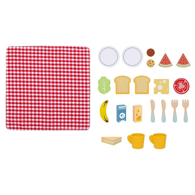 Medinis pikniko rinkinys Tooky Toy kaina ir informacija | Lavinamieji žaislai | pigu.lt