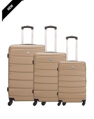 Большой чемодан DAVID JONES - GOLD LIGHT цена и информация | Чемоданы, дорожные сумки  | pigu.lt