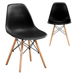 Kėdė DSW Viking, 44 x 46 x 81, juodas kaina ir informacija | Virtuvės ir valgomojo kėdės | pigu.lt