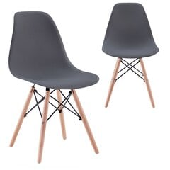 Kėdė DSW Viking, 44 x 46 x 81, tamsiai pilka kaina ir informacija | Virtuvės ir valgomojo kėdės | pigu.lt