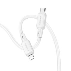 Borofone Cable BX94 Crystal color - USB to Micro USB - 2,4A 1 metre white цена и информация | Кабели для телефонов | pigu.lt