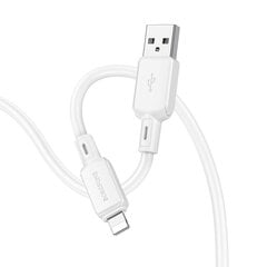 Borofone Cable BX94 Crystal color - USB to Micro USB - 2,4A 1 metre white цена и информация | Кабели для телефонов | pigu.lt
