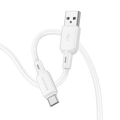 Borofone Cable BX94 Crystal color - USB to Micro USB - 2,4A 1 metre white цена и информация | Кабели для телефонов | pigu.lt