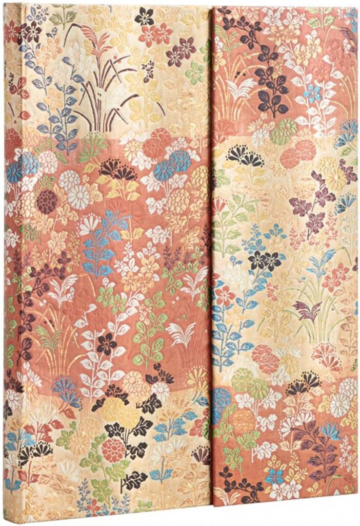 Užrašų knygelė linijomis Paperblanks Japanese Kimono, 180x230 mm kaina ir informacija | Sąsiuviniai ir popieriaus prekės | pigu.lt
