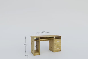 Rašomasis stalas Garant, rudas kaina ir informacija | Kompiuteriniai, rašomieji stalai | pigu.lt