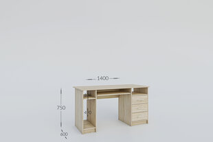 Rašomasis stalas Garant, smėlio spalvos kaina ir informacija | Kompiuteriniai, rašomieji stalai | pigu.lt