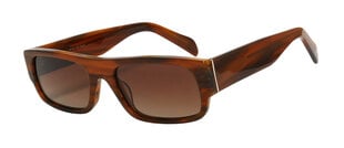 Солнцезащитные очки для мужчин One Wolf UF 141 3 56-19, коричневые &  цвета дерева цена и информация | Легкие и мощные прозрачные защитные очки для велосипедов | pigu.lt