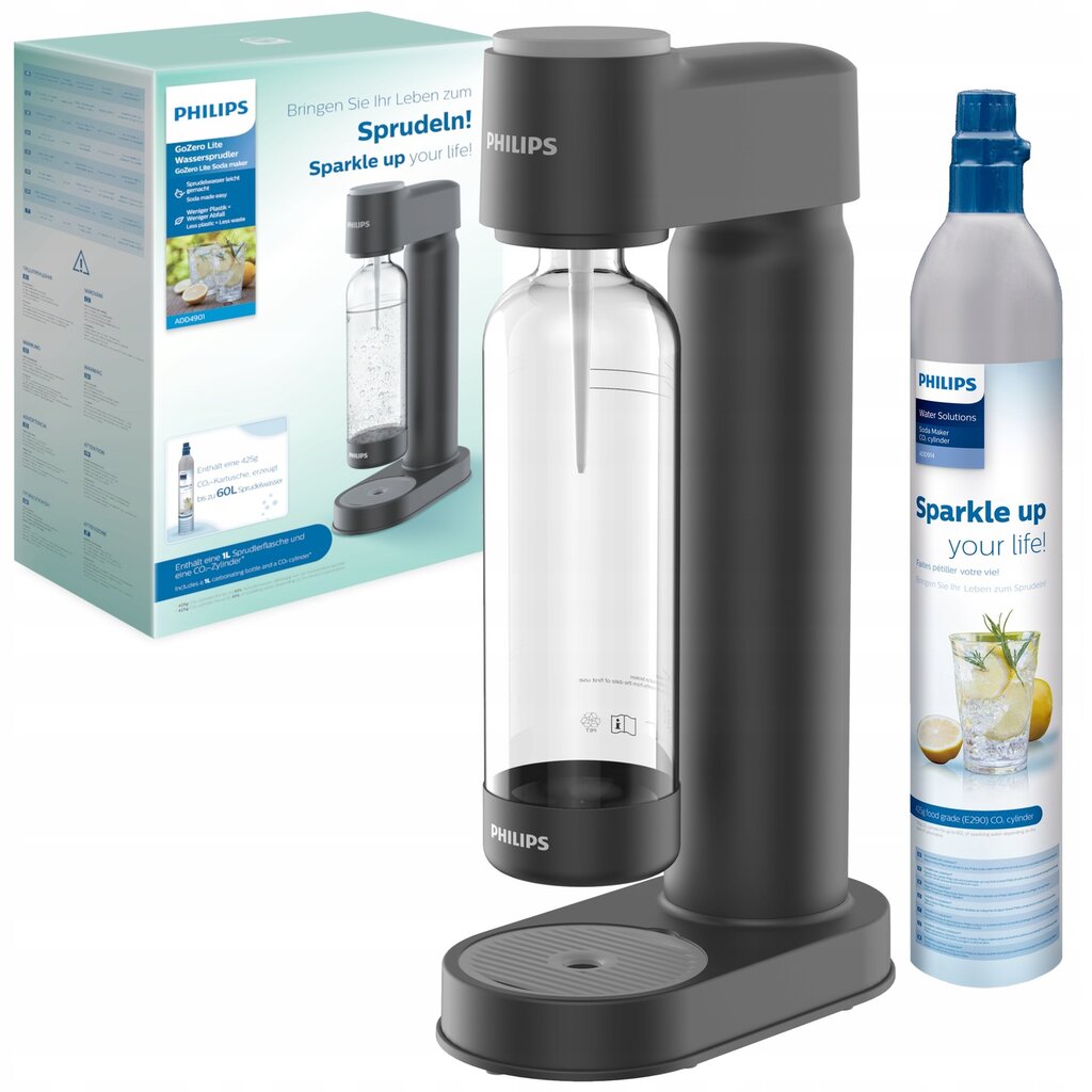 Gazuoto vandens aparatas Philips add4901bk/10 kaina | pigu.lt