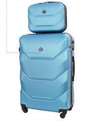 Комплект чемоданов, Medium XL + маленький чемодан, синий цена и информация | Чемоданы, дорожные сумки  | pigu.lt