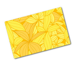Tulup pjaustymo lentelė Geltonos gėlės, 80x52 cm kaina ir informacija | Pjaustymo lentelės | pigu.lt