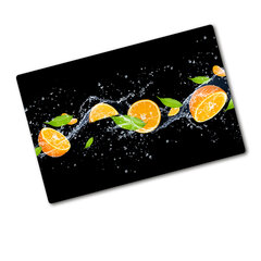 Tulup pjaustymo lentelė Apelsinai ir vanduo, 80x52 cm цена и информация | Разделочная доска | pigu.lt
