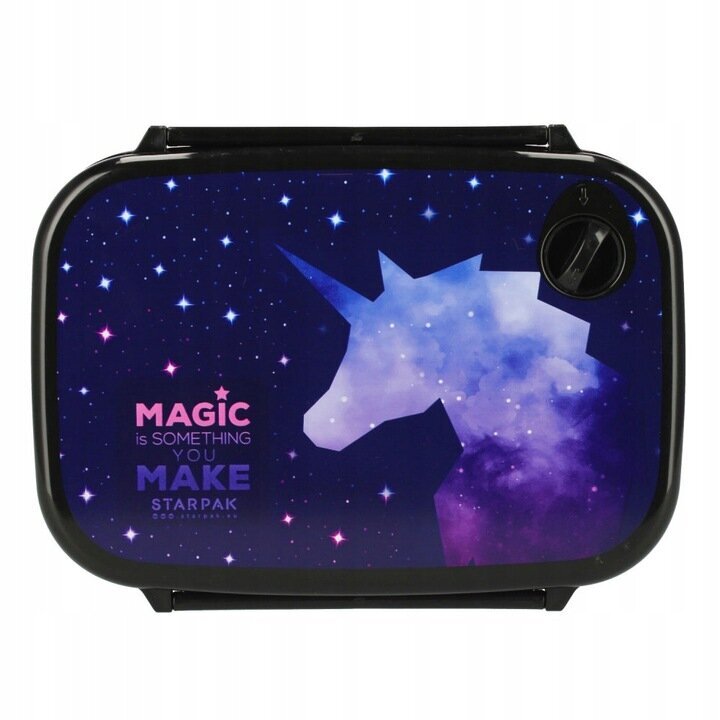 Gertuvės ir pusryčių dėžutės rinkinys Starpak Unicorn Galaxy, 420ml kaina ir informacija | Gertuvės | pigu.lt