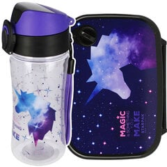 Gertuvės ir pusryčių dėžutės rinkinys Starpak Unicorn Galaxy, 420ml kaina ir informacija | Gertuvės | pigu.lt