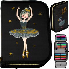 Mokyklinis penalas su priedais Starpak Black and Gold Ballerina 486113 цена и информация | Пеналы | pigu.lt