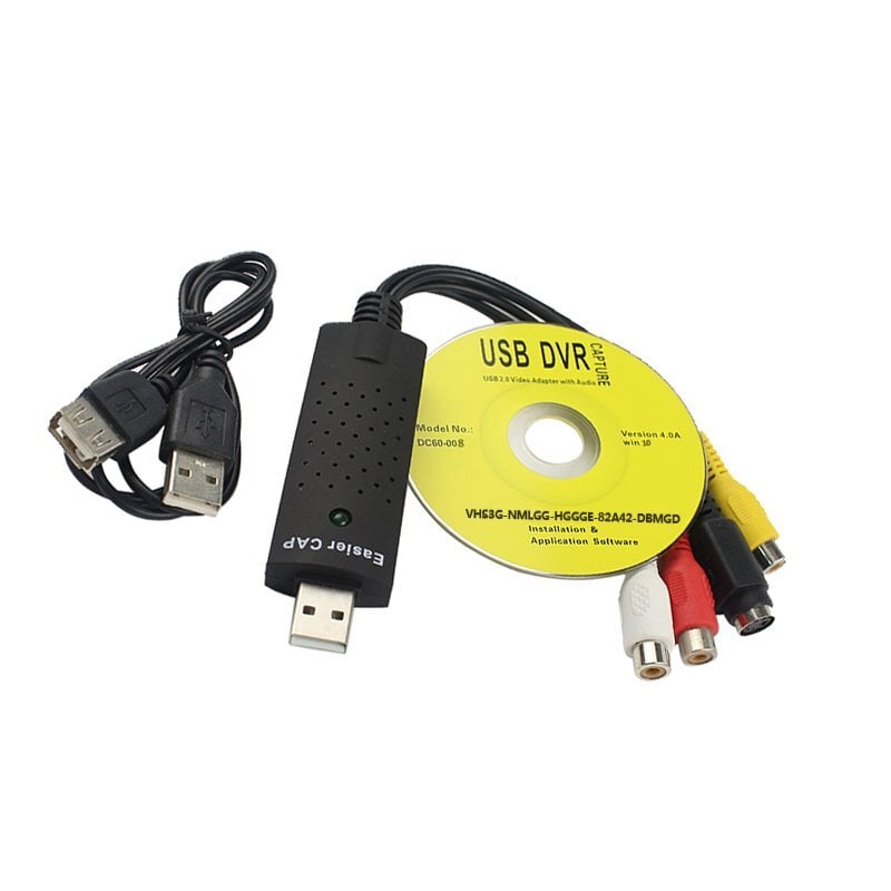 RoGer USB Signal Capture Card for AV / RCA/ S-Video / NTSC, PAL kaina ir informacija | Adapteriai, USB šakotuvai | pigu.lt