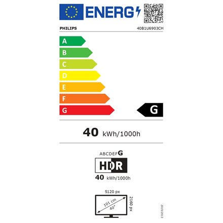 Philips 40B1U6903CH/00 kaina ir informacija | Monitoriai | pigu.lt