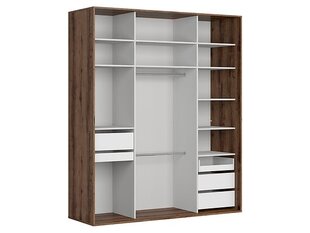 Шкаф BRW Flex, коричневый/черный цвет цена и информация | Шкафы | pigu.lt
