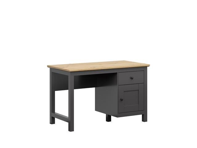 Rašomasis stalas Hesen, juodas цена и информация | Kompiuteriniai, rašomieji stalai | pigu.lt