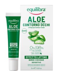 Paakių kremas Equilibra Aloe Contour Eye, 15 ml цена и информация | Сыворотки, кремы для век | pigu.lt