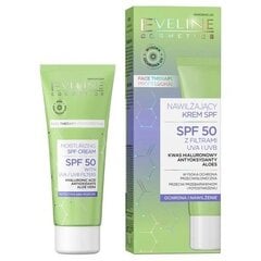 Drėkinamasis veido kremas Eveline Cosmetics Face Therapy Professional SPF-50, 50 ml kaina ir informacija | Veido kremai | pigu.lt