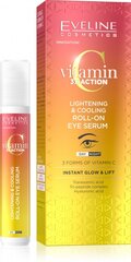 Paakių serumas Eveline Vitamin C 3xAction, 15 ml цена и информация | Сыворотки, кремы для век | pigu.lt