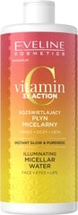 Micelinis vanduo Eveline vitamin C 3xAction, 500 ml цена и информация | Средства для очищения лица | pigu.lt