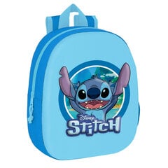 Mokyklinė kuprinė Stitch Disney 3D, mėlyna цена и информация | Школьные рюкзаки, спортивные сумки | pigu.lt