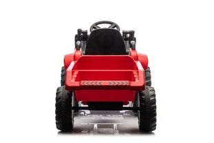 Vienvietis vaikiškas elektrinis traktorius su kaušu ir priekaba BW-X002A, raudonas kaina ir informacija | Elektromobiliai vaikams | pigu.lt
