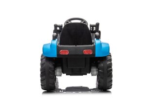 Vienvietis vaikiškas elektrinis traktorius su kaušu ir priekaba BW-X002A, mėlynas kaina ir informacija | Elektromobiliai vaikams | pigu.lt