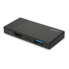 Lindy 43336 цена и информация | Адаптеры, USB-разветвители | pigu.lt