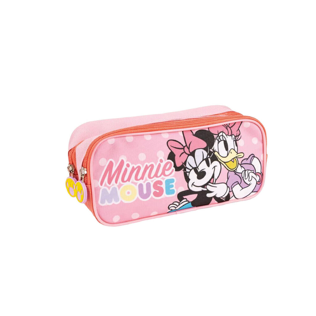 Dvigubas penalas Minnie Mouse, rožinis kaina ir informacija | Kanceliarinės prekės | pigu.lt