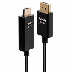 Lindy DisplayPort/HDMI, 3 m цена и информация | Кабели и провода | pigu.lt