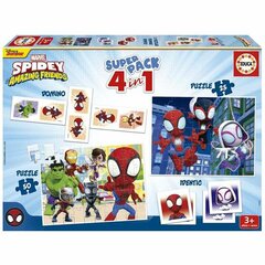 Žaidimų rinkinys Educa Marvel Spidey Amazing Friends 4in1 цена и информация | Настольные игры, головоломки | pigu.lt