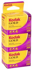 Kodak пленка Gold 200/36x3 цена и информация | Аксессуары для фотоаппаратов | pigu.lt