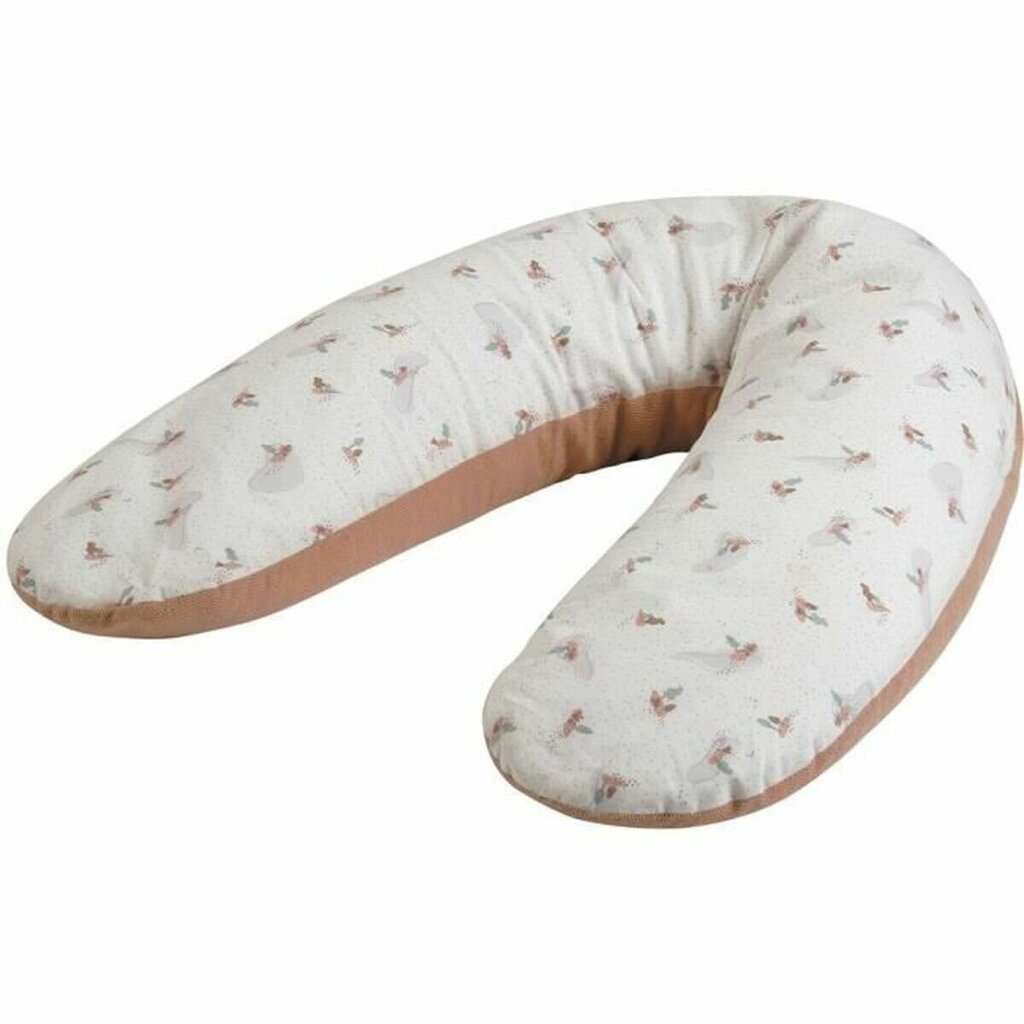 Nėščiosios ir žindymo pagalvė Tineo, balta/rožinė цена и информация | Maitinimo pagalvės | pigu.lt