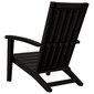 Lauko kėdė vidaXL, juoda kaina ir informacija | Lauko kėdės, foteliai, pufai | pigu.lt