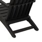 Lauko kėdė vidaXL, juoda kaina ir informacija | Lauko kėdės, foteliai, pufai | pigu.lt