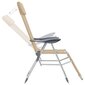 2-jų kėdžių komplektas vidaXL, smėlio spalvos kaina ir informacija | Lauko kėdės, foteliai, pufai | pigu.lt
