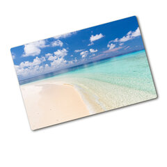 Tulup pjaustymo lentelė Maldyvų paplūdimys, 80x52 cm kaina ir informacija | Pjaustymo lentelės | pigu.lt