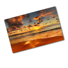 Tulup pjaustymo lentelė Saulės paplūdimys, 80x52 cm kaina ir informacija | Pjaustymo lentelės | pigu.lt