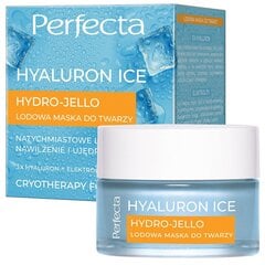 Маска для лица Perfecta Hyaluron Ice Hydro-Jello, 50 мл. цена и информация | Кремы для лица | pigu.lt