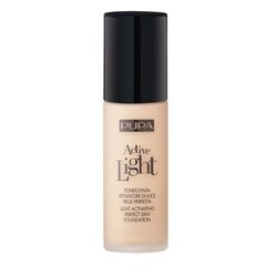 Основа для макияжа Pupa Active Light Perfect Skin Foundation SPF10 009 Light Porcelain, 30 мл цена и информация | Пудры, базы под макияж | pigu.lt